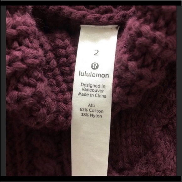 New Lululemon Cozy Turtleneck Knit Warm Thick Knitted Chunky Cotton Sweater - Picture 7 of 7